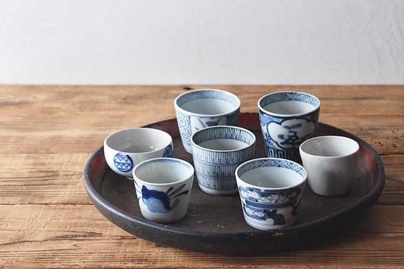 Yahoo!オークション -「古伊万里 ◇堂◇古伊万里 白磁 蕎麦猪口 5客 江戸期