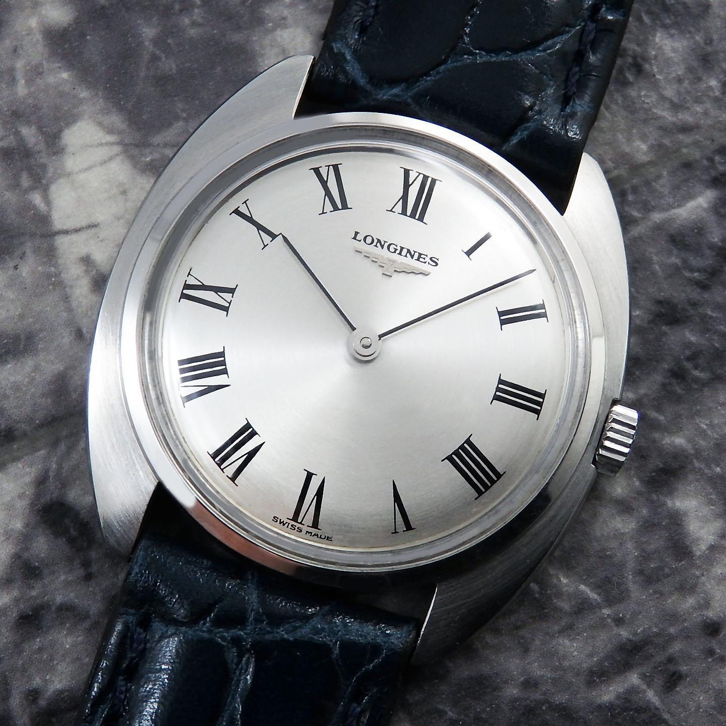 と*し様 LONGINES 手巻き時計 シルバー文字盤 LONGINES（ロンジン