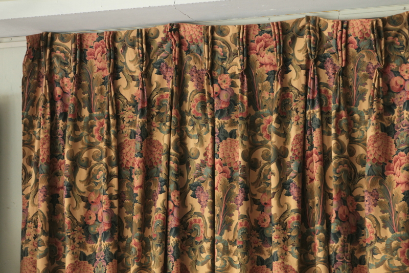 ヴィンテージカーテン アンティークファブリック liberty finsbury