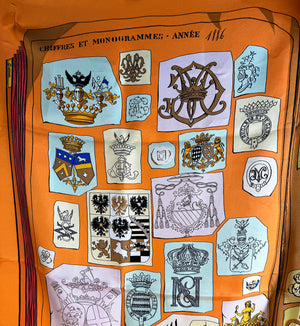 Superb Vintage 1986 French Hermés 90cm Silk Twill Scarf 