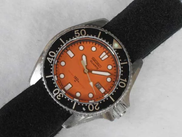 JA-0277| セイコー ダイバー 150M 2625-0010 クオーツ オレンジ文字盤