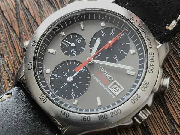 JA-1813| セイコー スピードマスター 1/100秒計測 クオーツ 7T52-6A30