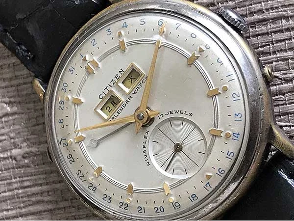 JA-1103| シチズン トリプルカレンダー カレンダーウォッチ 手巻き