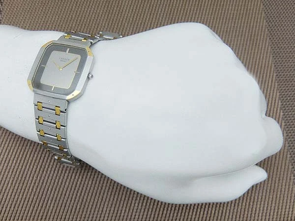 JA-2433| セイコー クレドール 9300-5040 SS/18KGF コンビ スクエア