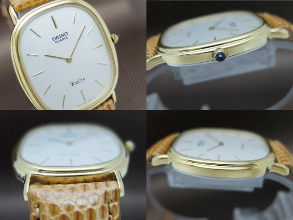 JA-2673| セイコー ドルチェ 6020-4040 14K.ST/SS オーバル シルバー