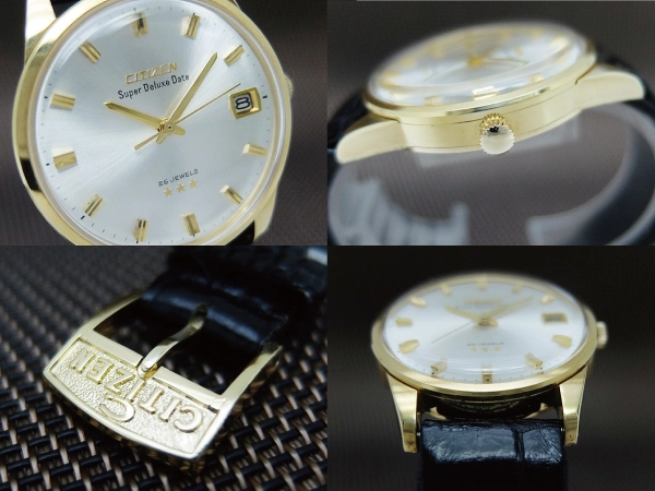JA-2794| シチズン スーパーデラックス デイト 25石 Ref.51402-Y 14K