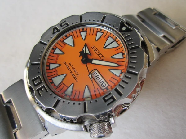 JA-2029| セイコー 4R36-01J0 シャークトゥース オレンジモンスター 24