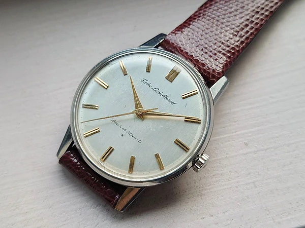 JA-2271| セイコー ロードマーベル 15027E 23石 珍しい縦筋目文字盤