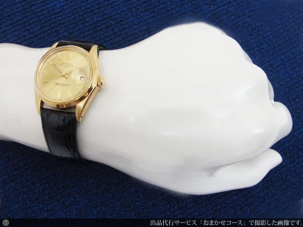 R-4756| ロレックス オイスターパーペチュアル デイト Ref.1500 14KYG