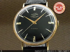 HA-4791| エニカ ウルトラソニック 21石 ブラックダイヤル ノンデイト