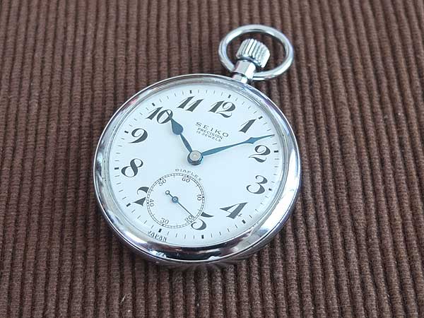 JA-1576| セイコー 美品 SEIKO 鉄道時計 19セイコー プレシジョン 15石