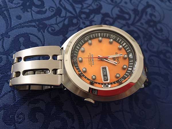 セイコー 5スポーツ オレンジダイアル 復刻版 自動巻き 未使用 | アン