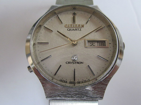JA-2354| シチズン クリストロン LED 4-860683 クオーツ ダブル