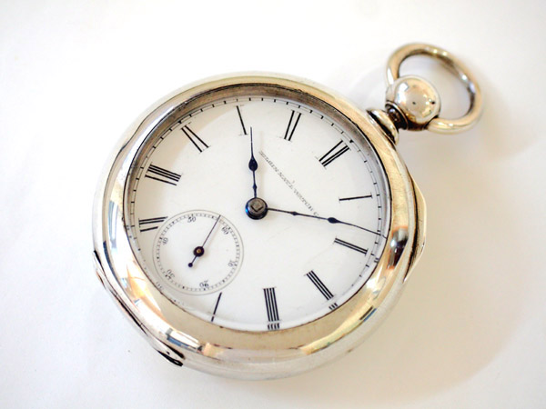 HA-4014| エルジン 1890年 アメリカ製 銀無垢ポケットウォッチ 出