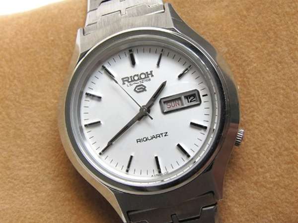 リコー リクォーツ デットストックのタグ付 ラウンドフェイス