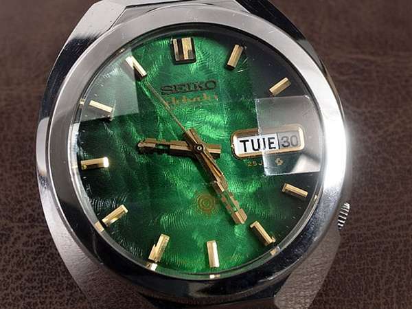 セイコー ロードマチック スペシャル 不動 グリーン文字盤 カット