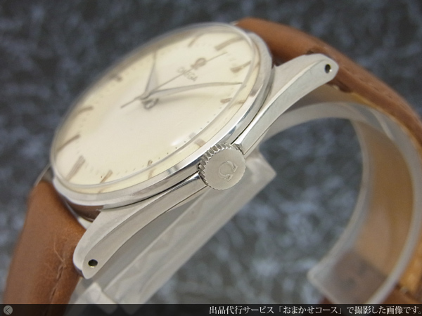 オメガ OMEGA 気品溢れるギョーシェ文字盤 ドルフィンハンド センター