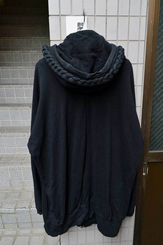 bernhard willhelm ベルンハルトウィルヘルム】黒縄パーカー