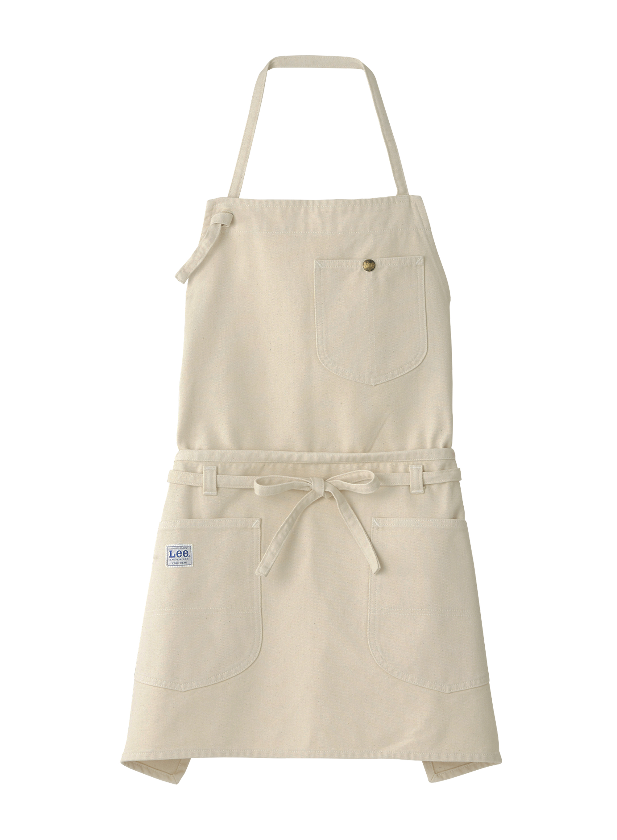 ワンショルエプロン ベージュ ワンショルエプロン ベージュ