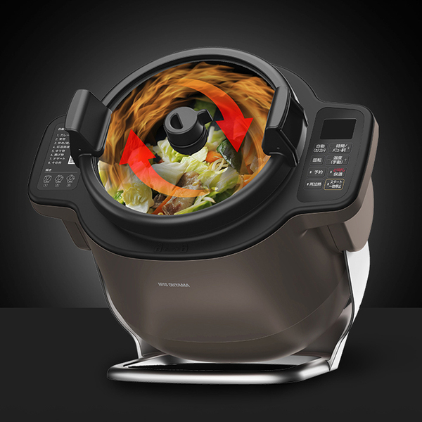 ASCII.jp：アイリスオーヤマ、回しながら調理する「自動かくはん式調理