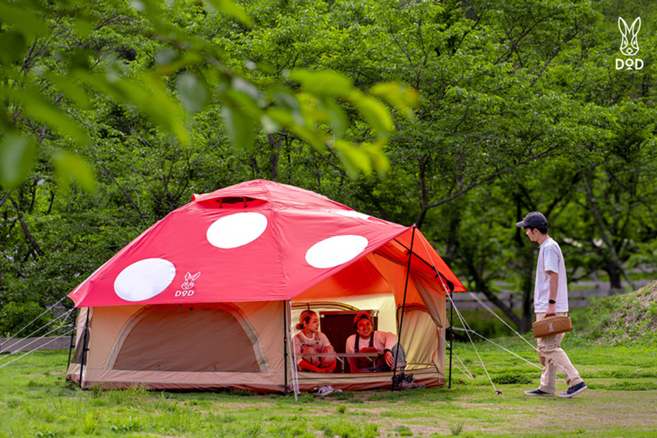 dod キノコテント レッド T4-610-RD 【公式通販】