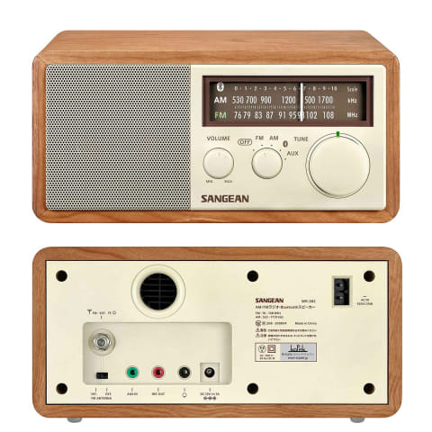ウッドキャビネット採用のラジオ付きBluetoothスピーカー - AV Watch