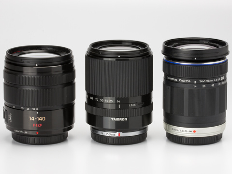 比較レビュー：マイクロフォーサーズ高倍率ズームレンズ3本（外観