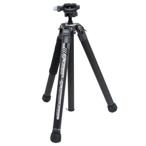 Fotopro 三脚に、軽量・高剛性「3Kカーボンファイバー」採用の5段伸縮