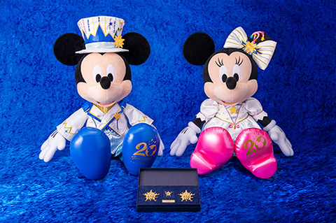 ディズニー・チャンネル20周年オリジナル ミッキー＆ミニーぬいぐるみ