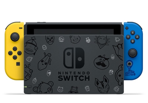 フォートナイト」デザインのSwitch！ 青と黄色いJoy-Conの「Nintendo