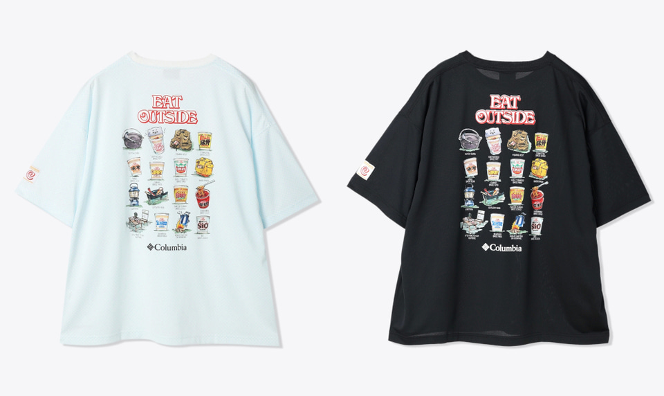 カップヌードル×Columbia」コラボTシャツ。“食べるほど、涼しくなる