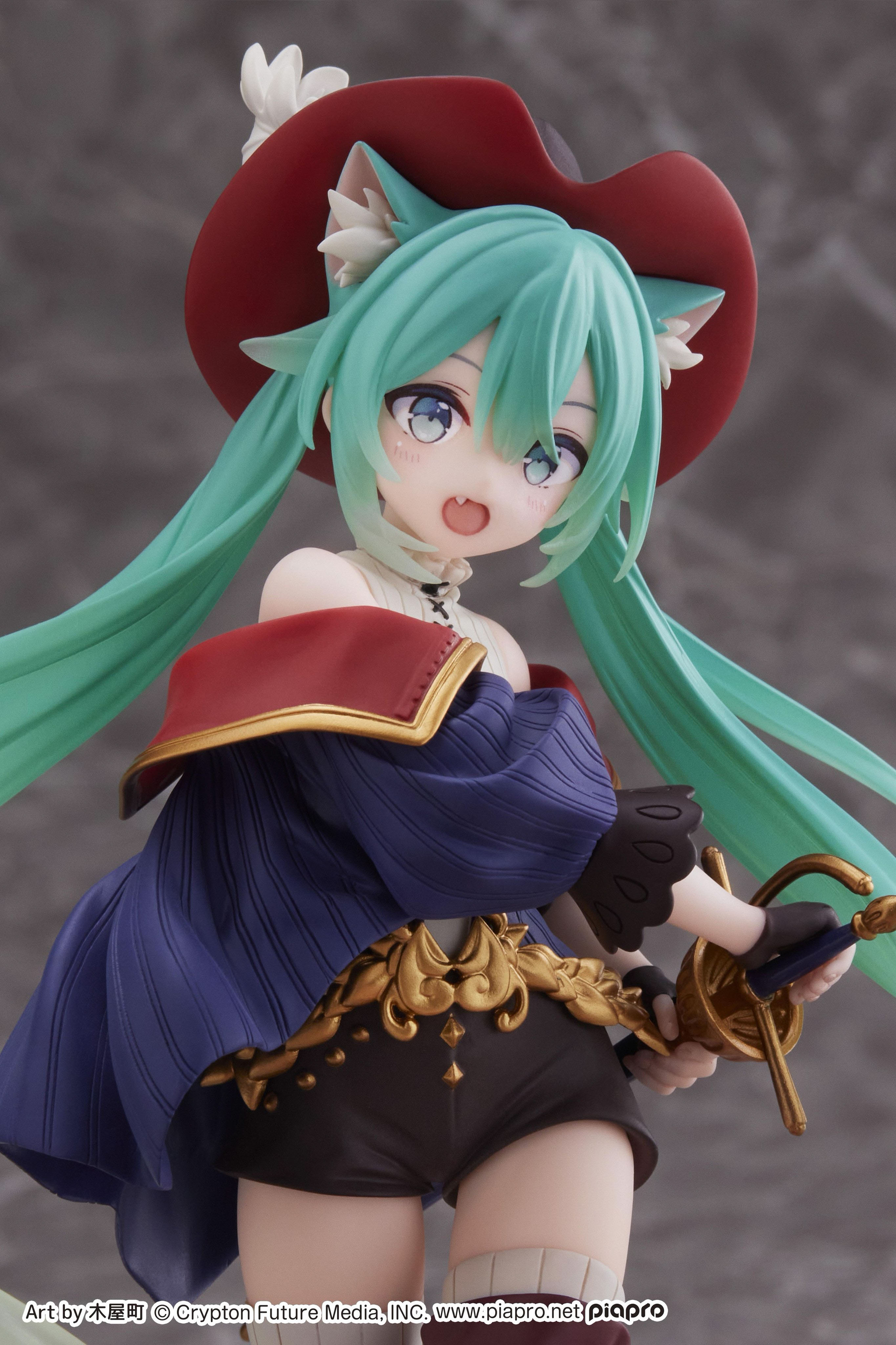 猫耳と長靴がチャーミングなプライズフィギュア「初音ミク Wonderland