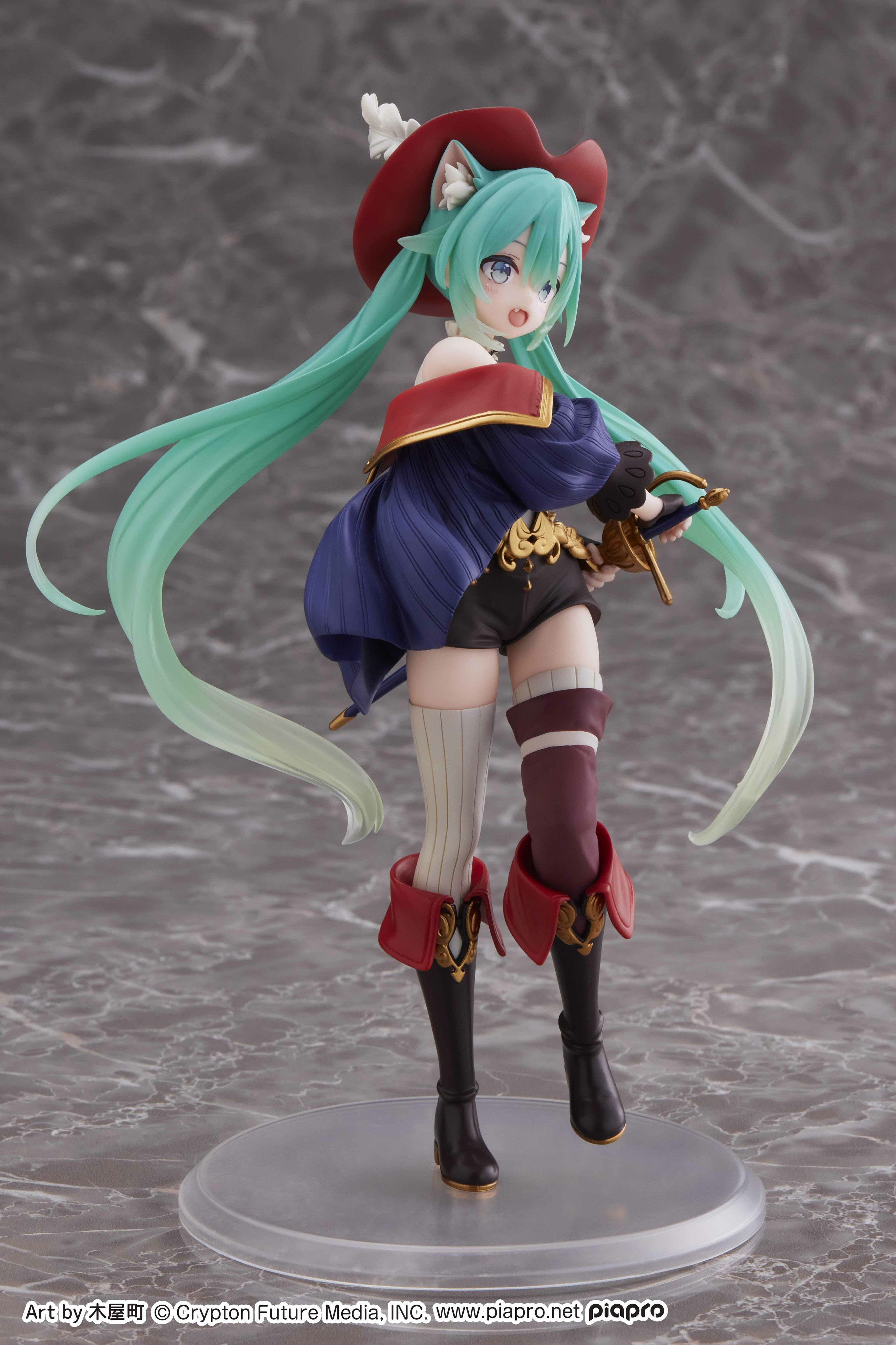 猫耳と長靴がチャーミングなプライズフィギュア「初音ミク Wonderland