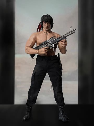 映画「ランボー/怒りの脱出」より、ジョン・ランボーの1/6スケール可動