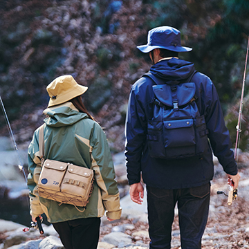 吉田カバン、POTRで釣具のダイワとコラボ バックパック・ショルダー