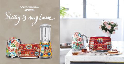 イタリア発、ドルチェ&ガッバーナとコラボした220万円の冷蔵庫 - 家電