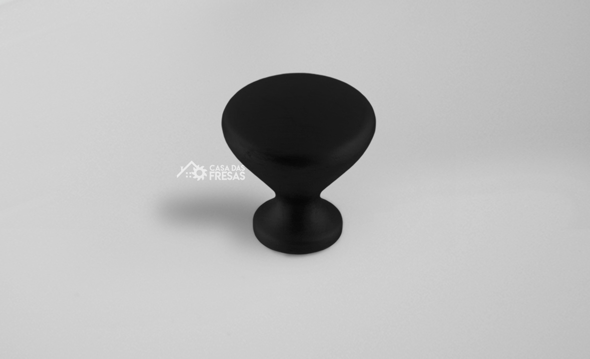 PUXADOR ZEN CUP PRETO 25MM ZP5238 - ZEN - Casa das Fresas Foz