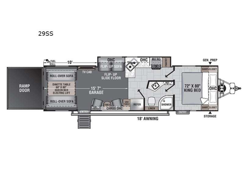 New 2022 Forest River RV Work and Play 29SS Toy Hauler Travel
