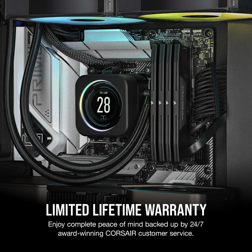 VENGEANCE® 32GB (2x16GB) DDR5 DRAM 4800MHz C40 Memory Kit — Black
