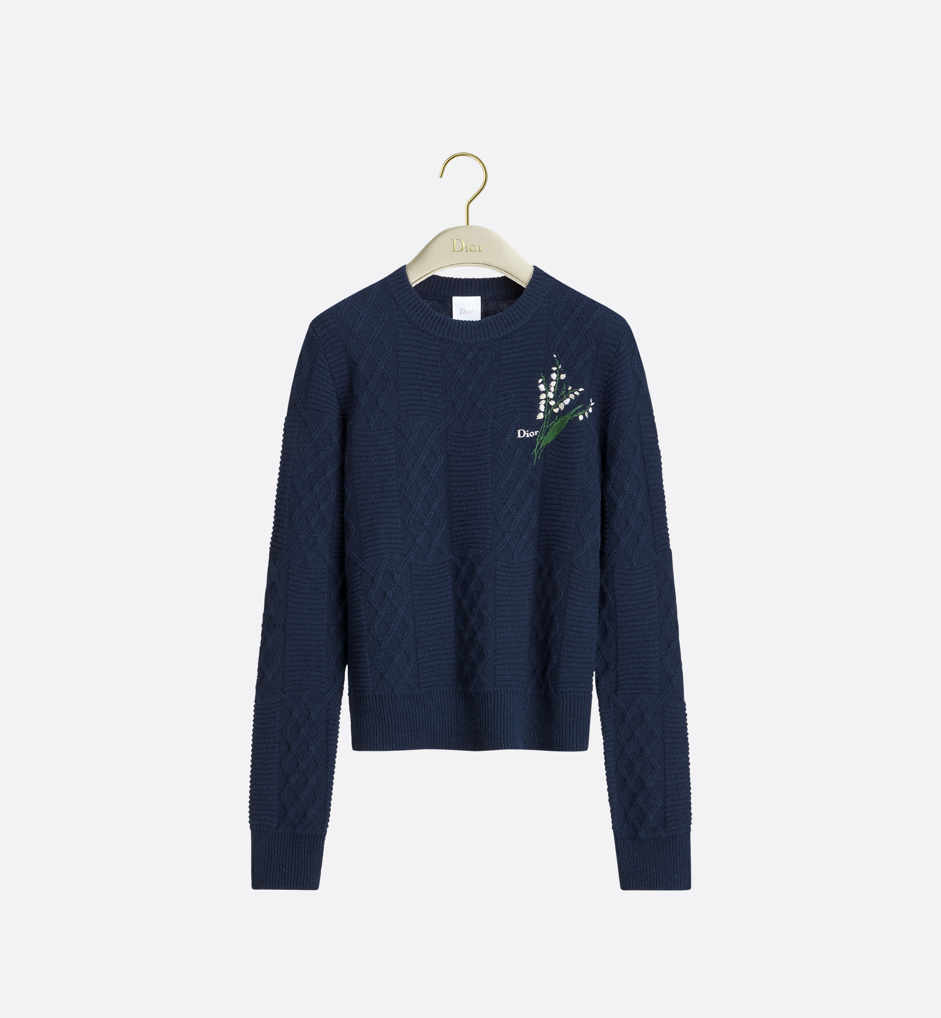 DIOR | エンブロイダリー フィット セーター Lily of the Valley