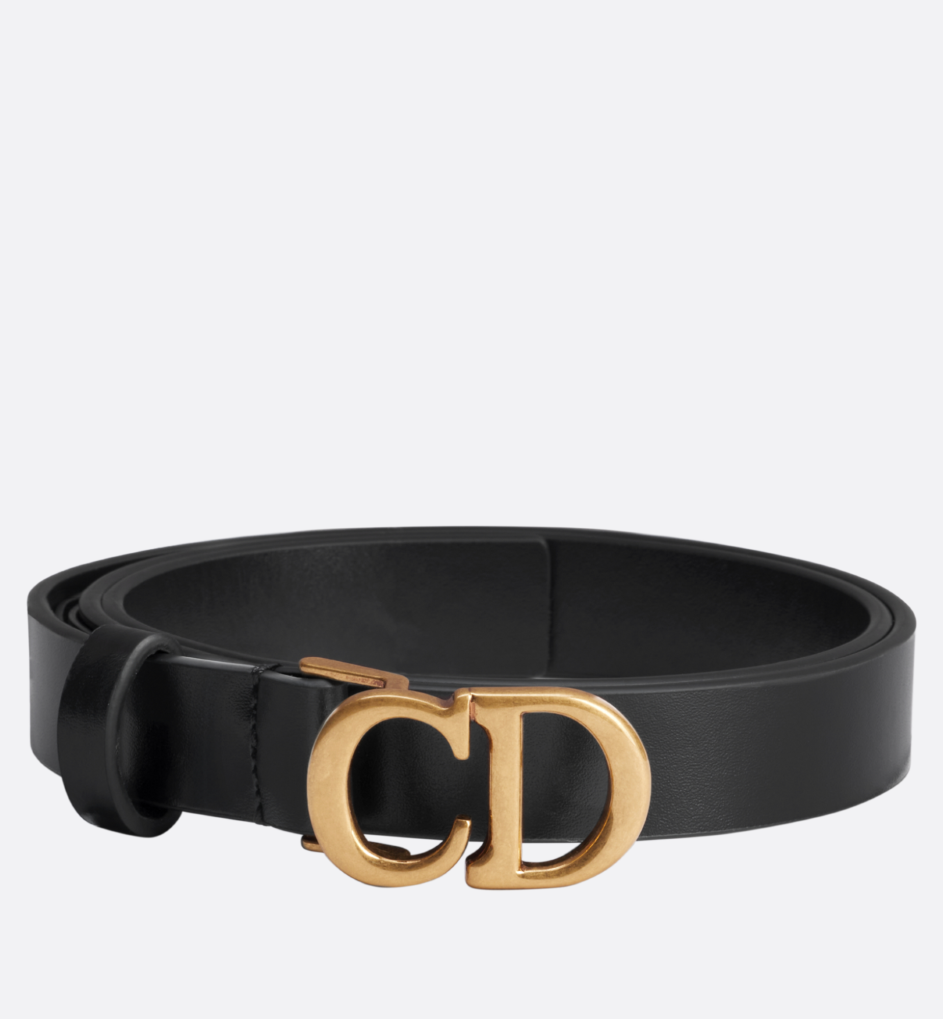 Saddle Belt Black Ultrasoft Calfskin, 20 MM | DIOR