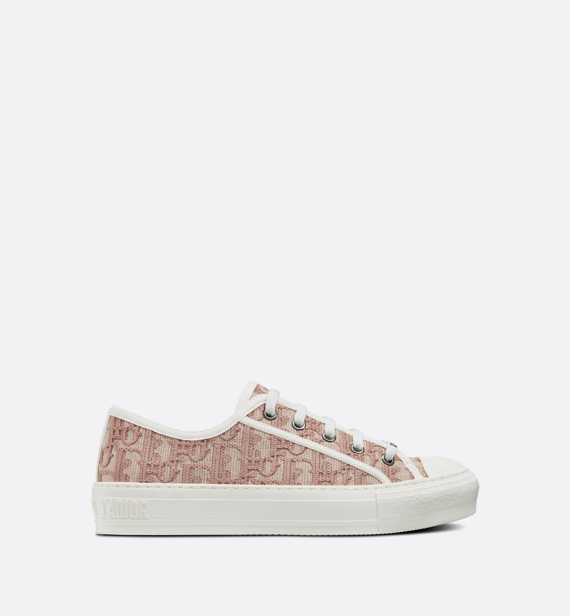 Walk'n'Dior Sneaker Nude Dior Oblique Embroidered Cotton | DIOR