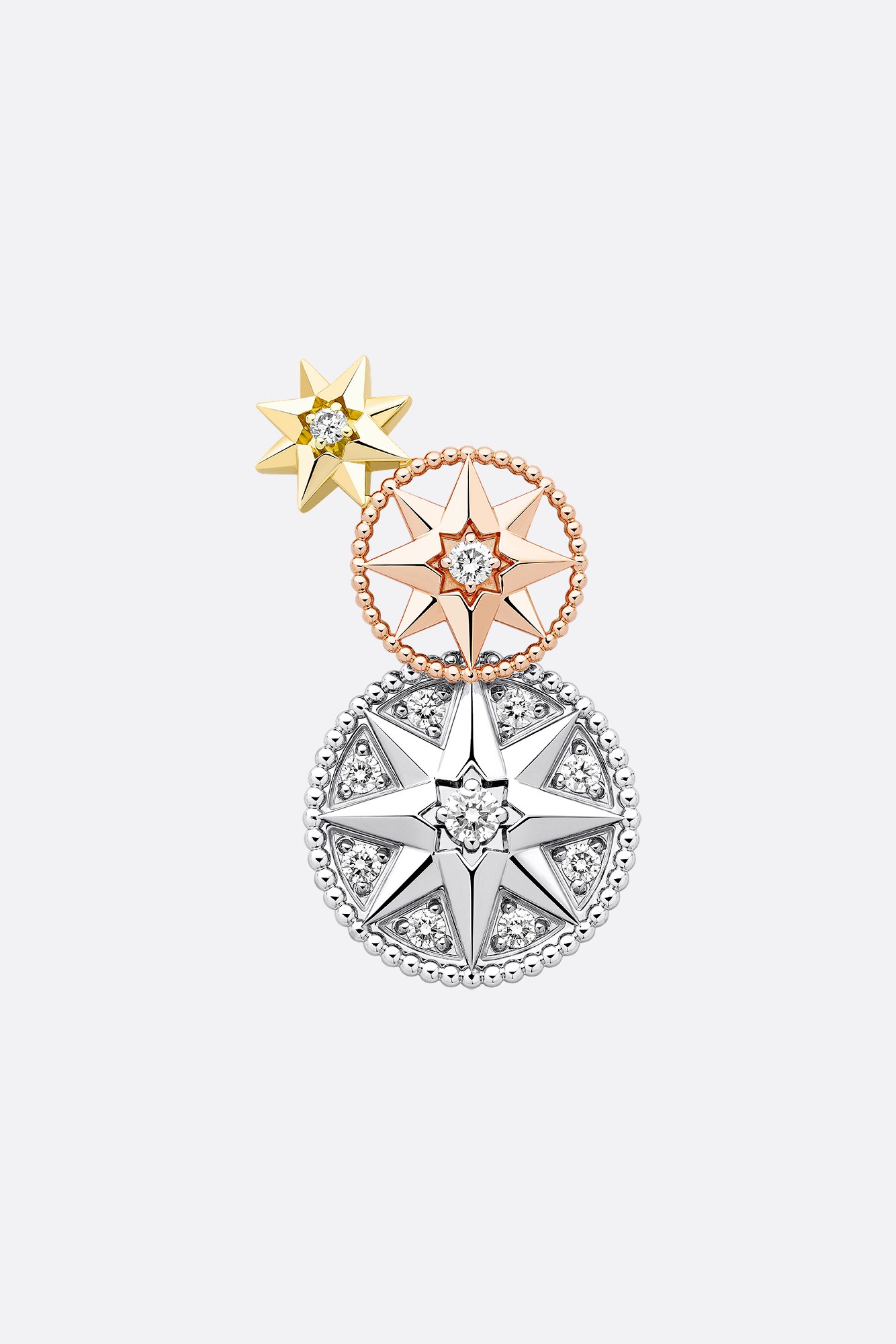 DIOR | Étoile des Vents シングルピアス ピンクゴールド & ダイヤモンド