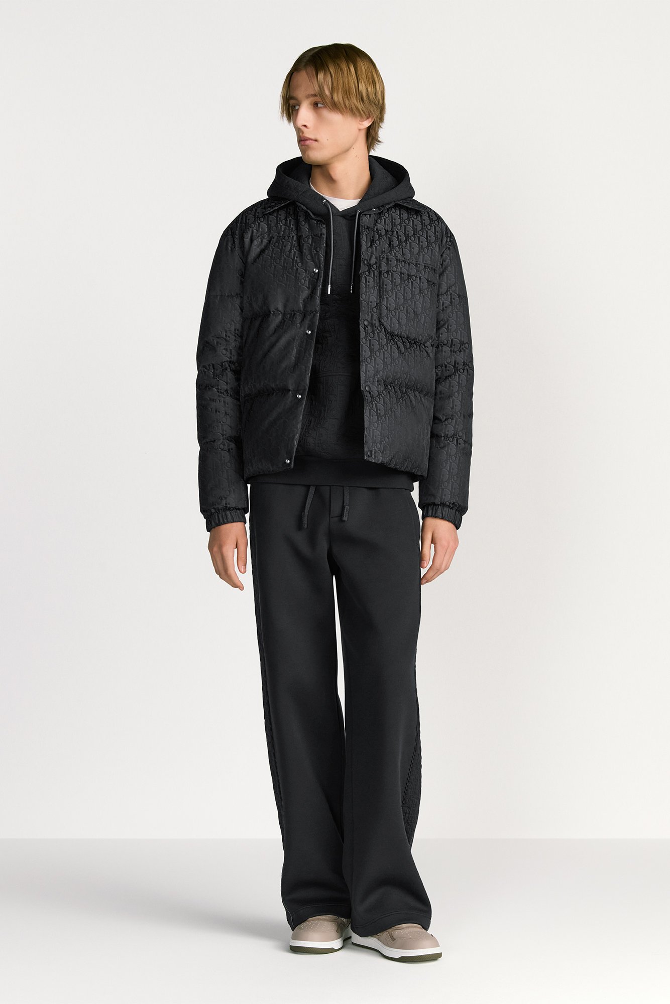 Dior Oblique Down Overshirt Black Cotton-Blend Jacquard | DIOR