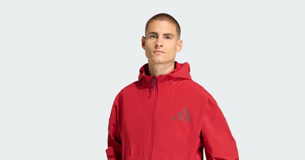 ADIDAS Z.N.E. WOVEN TRACK TOP - Burgundy | Free Shipping with adiClub