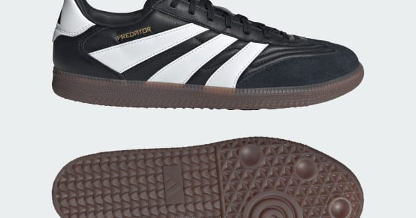 adidas Predator Freestyle Indoor Soccer Sneakers - Black | Free
