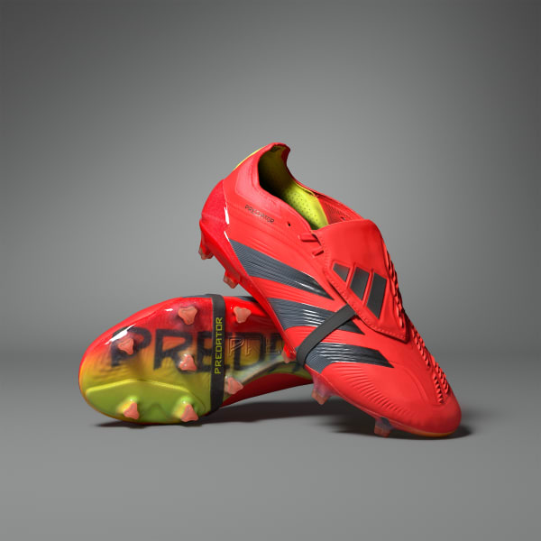 adidas Predator Elite FT Firm Ground Soccer Cleats - Red | Free