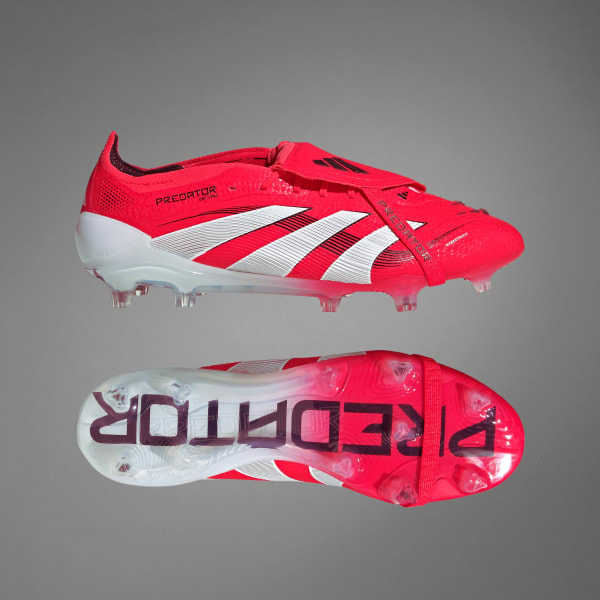 adidas Predator Elite Fold-Over Tongue Firm Ground Cleats - Red