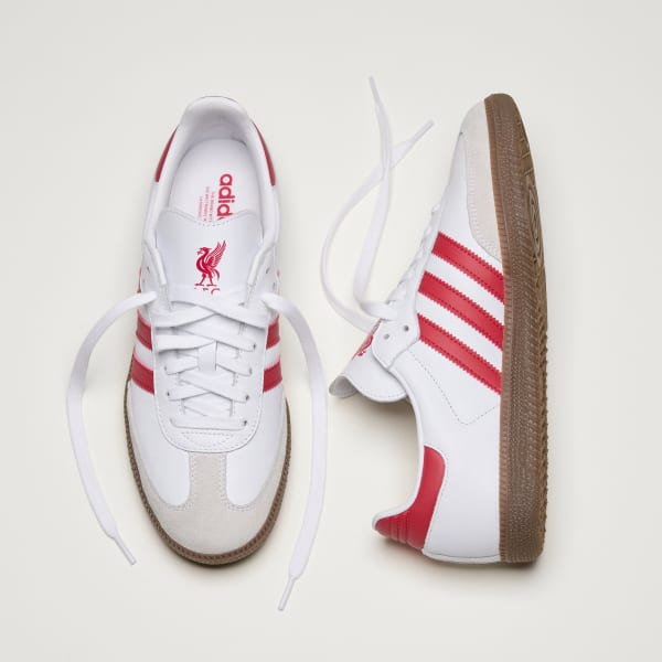 adidas Samba Liverpool FC Sneakers - White | Free Shipping with