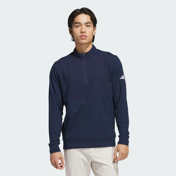adidas Ultimate365 Tour Quarter-Zip Pullover - Blue | Free